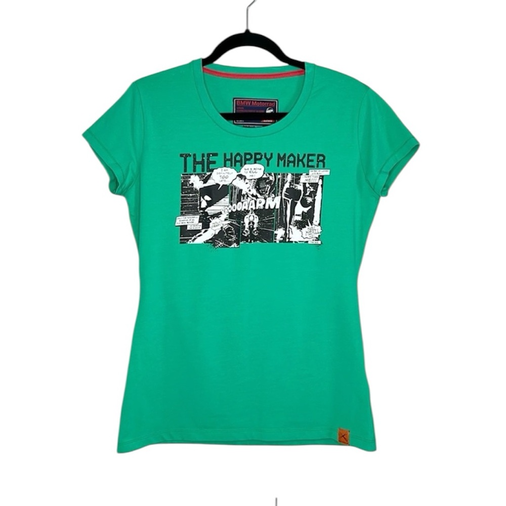 BMW The Motorrad The Happy Maker Green Motorcycle Tee size Large